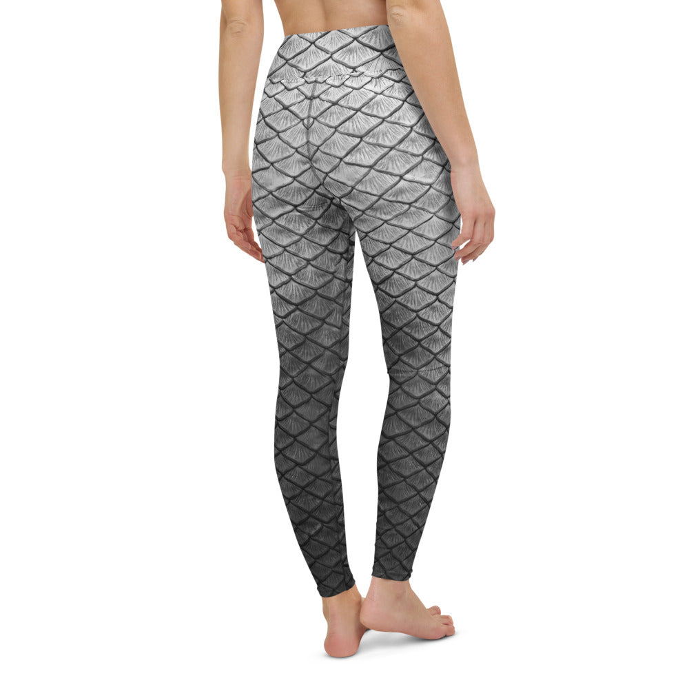 Starcrossed Silver High Waisted Leggings