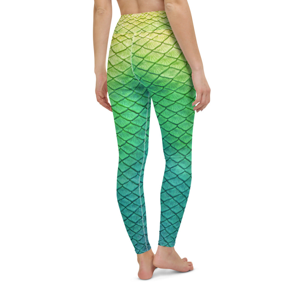 Shoal Green High Waisted Leggings