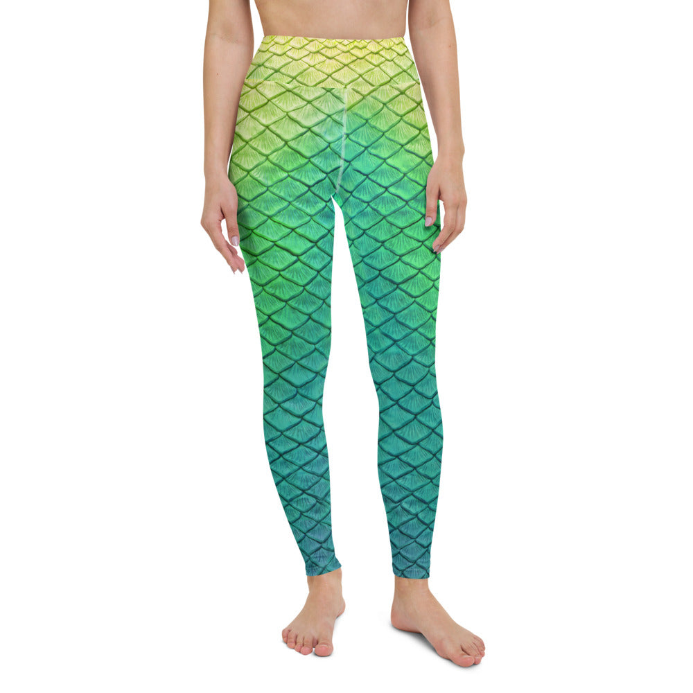 Shoal Green High Waisted Leggings