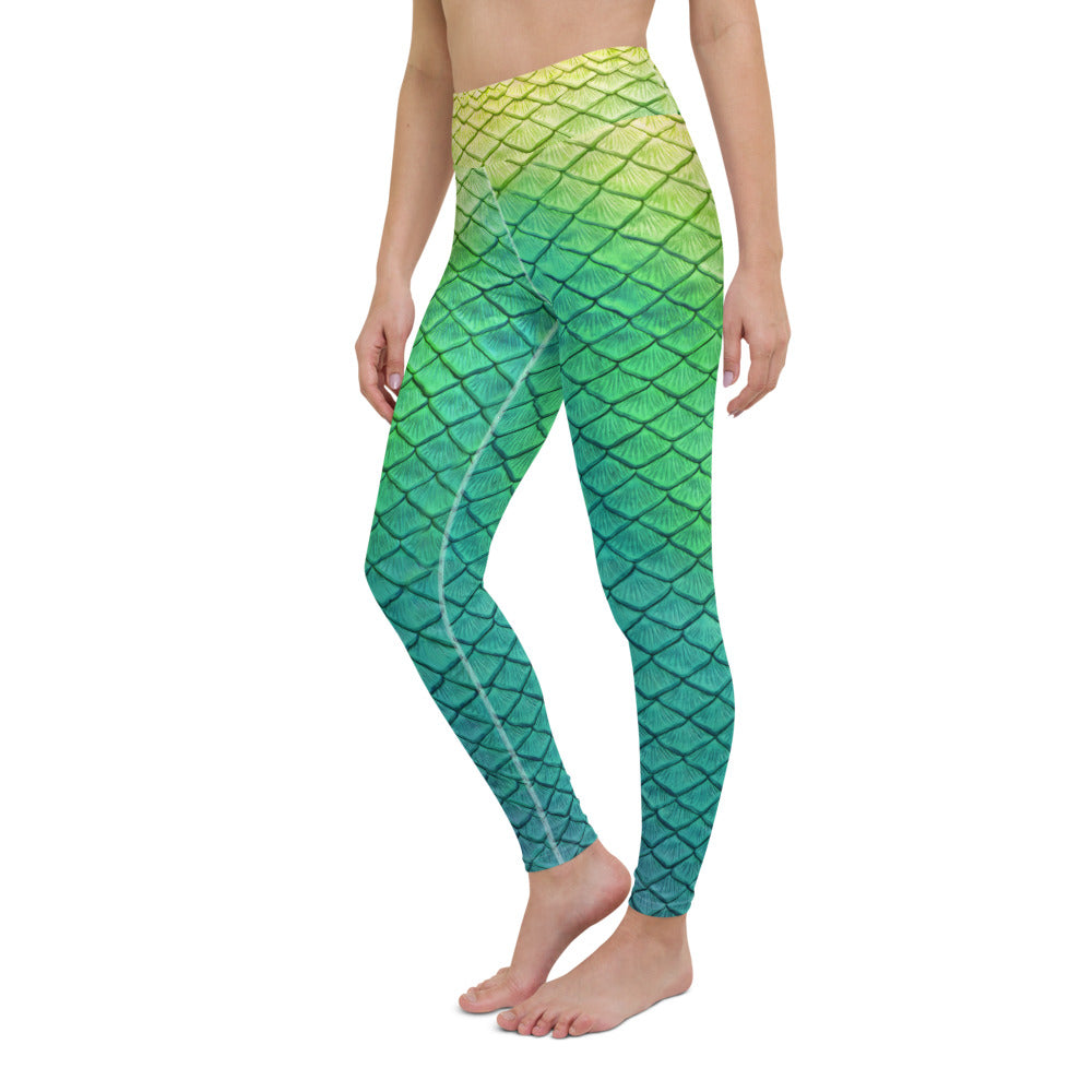 Shoal Green High Waisted Leggings