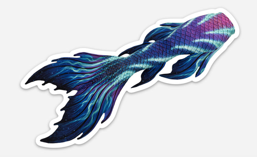 Aurora Borealis Signature Tail Sticker
