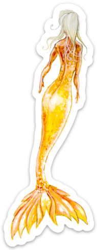 Watercolor Mermaids Sticker Set