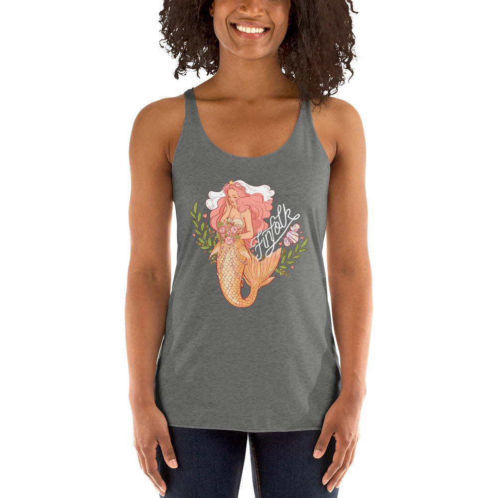 Finfolk Bride Racerback Tank