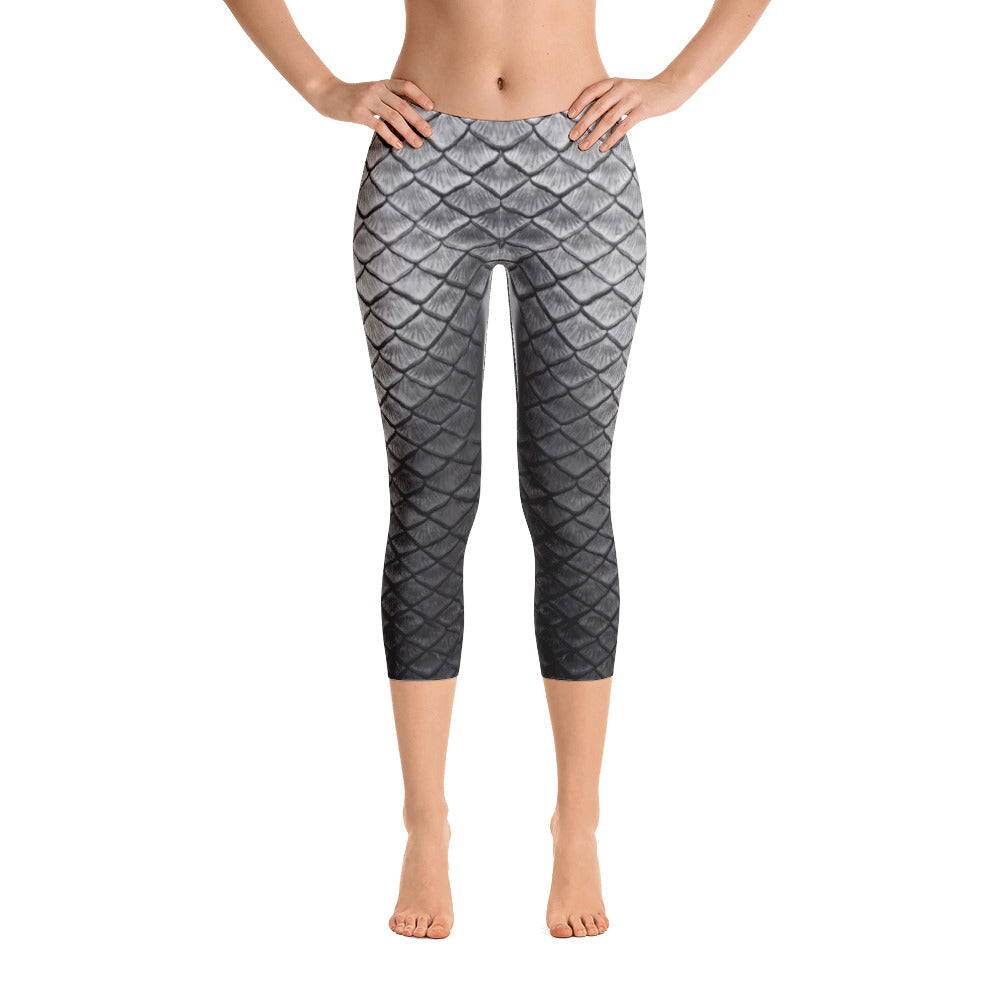 Starcrossed Silver Capri Leggings
