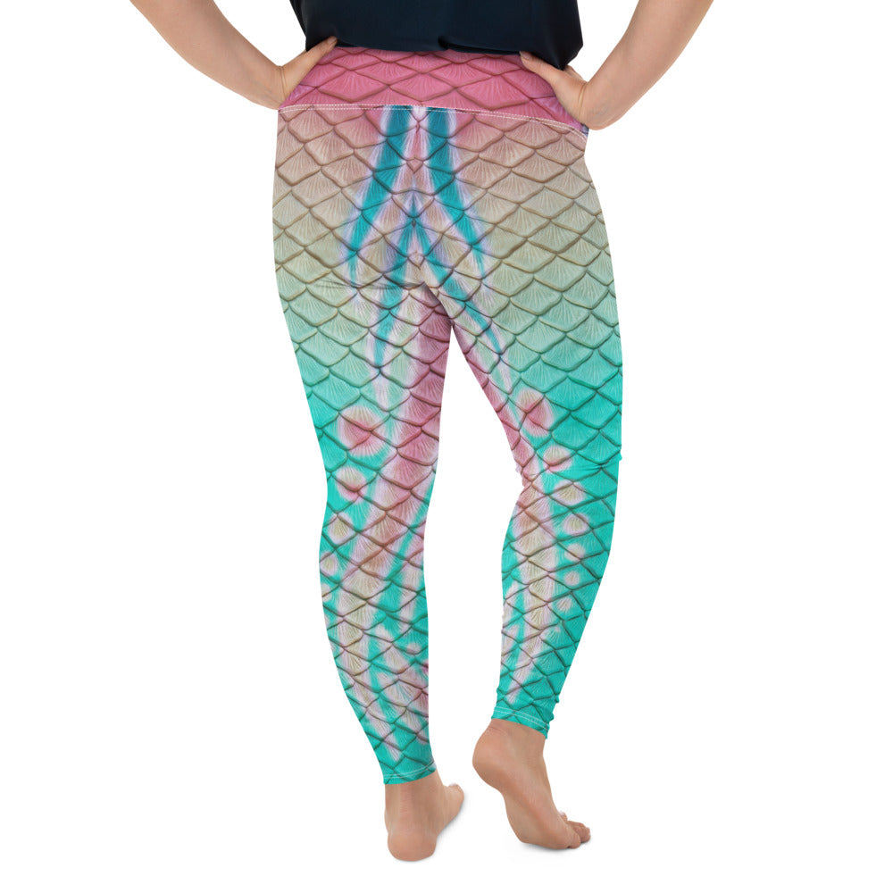 Turquoise Sunrise Plus Size Leggings