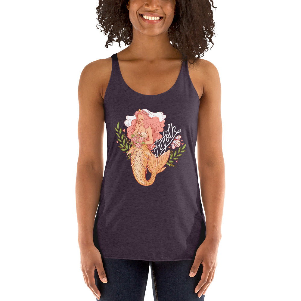 Finfolk Bride Racerback Tank