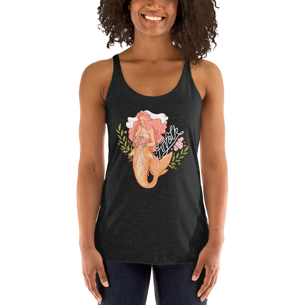 Finfolk Bride Racerback Tank