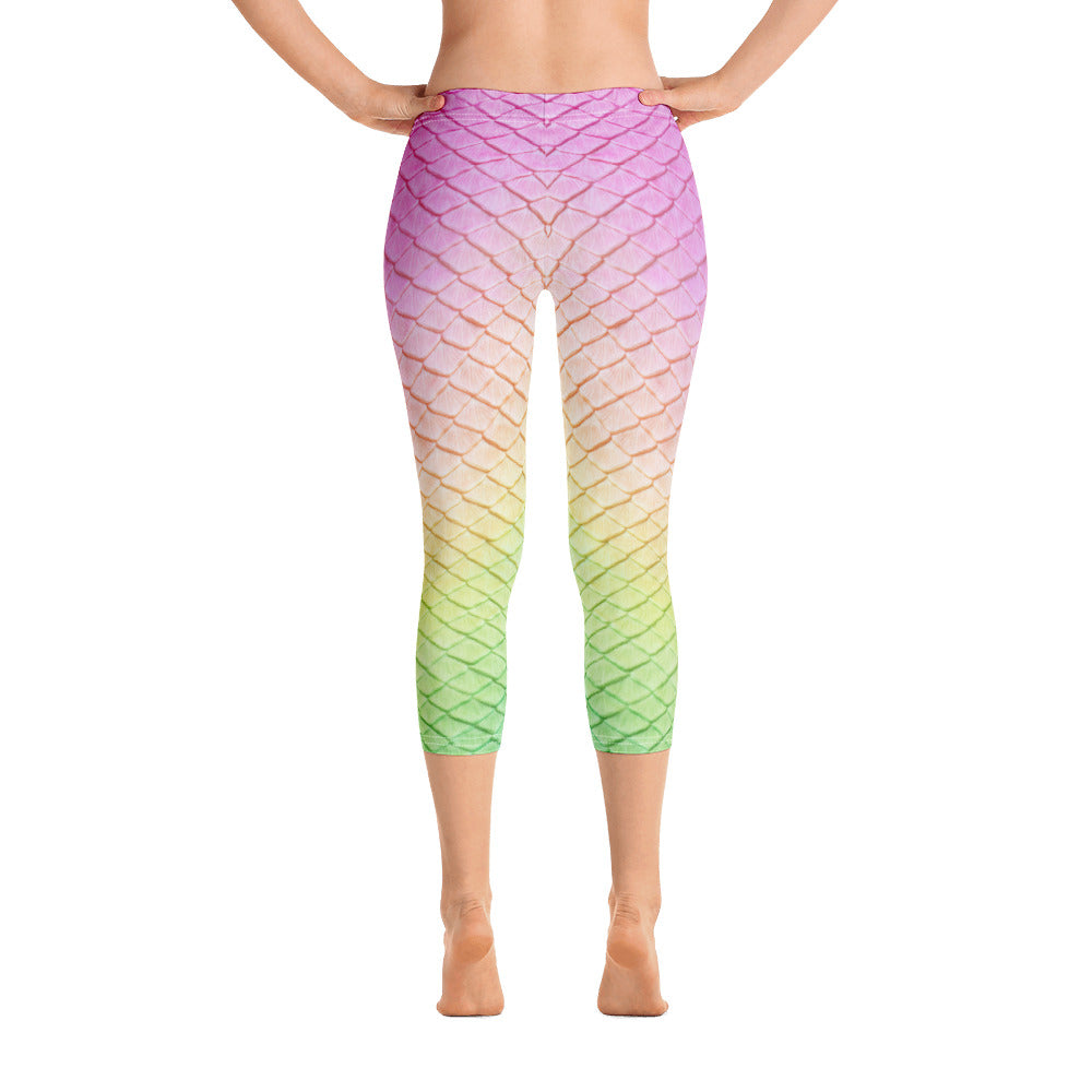Rainbow Fairytail Capri Leggings