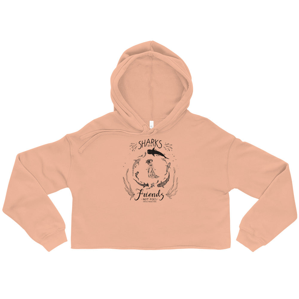 Shark Friends Crop Hoodie