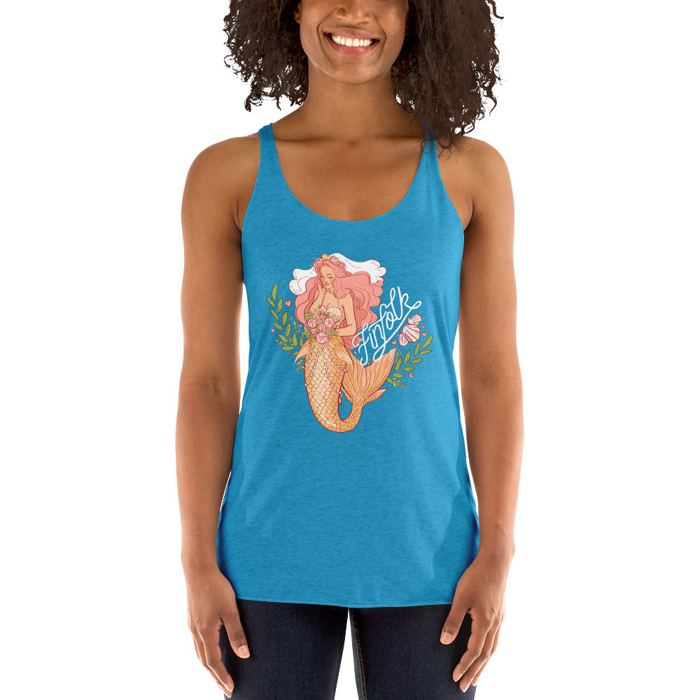 Finfolk Bride Racerback Tank