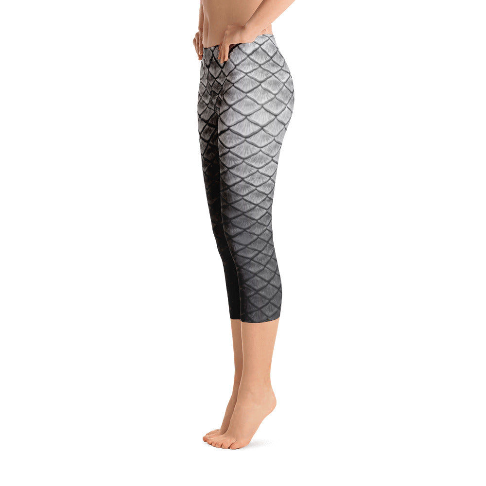 Starcrossed Silver Capri Leggings
