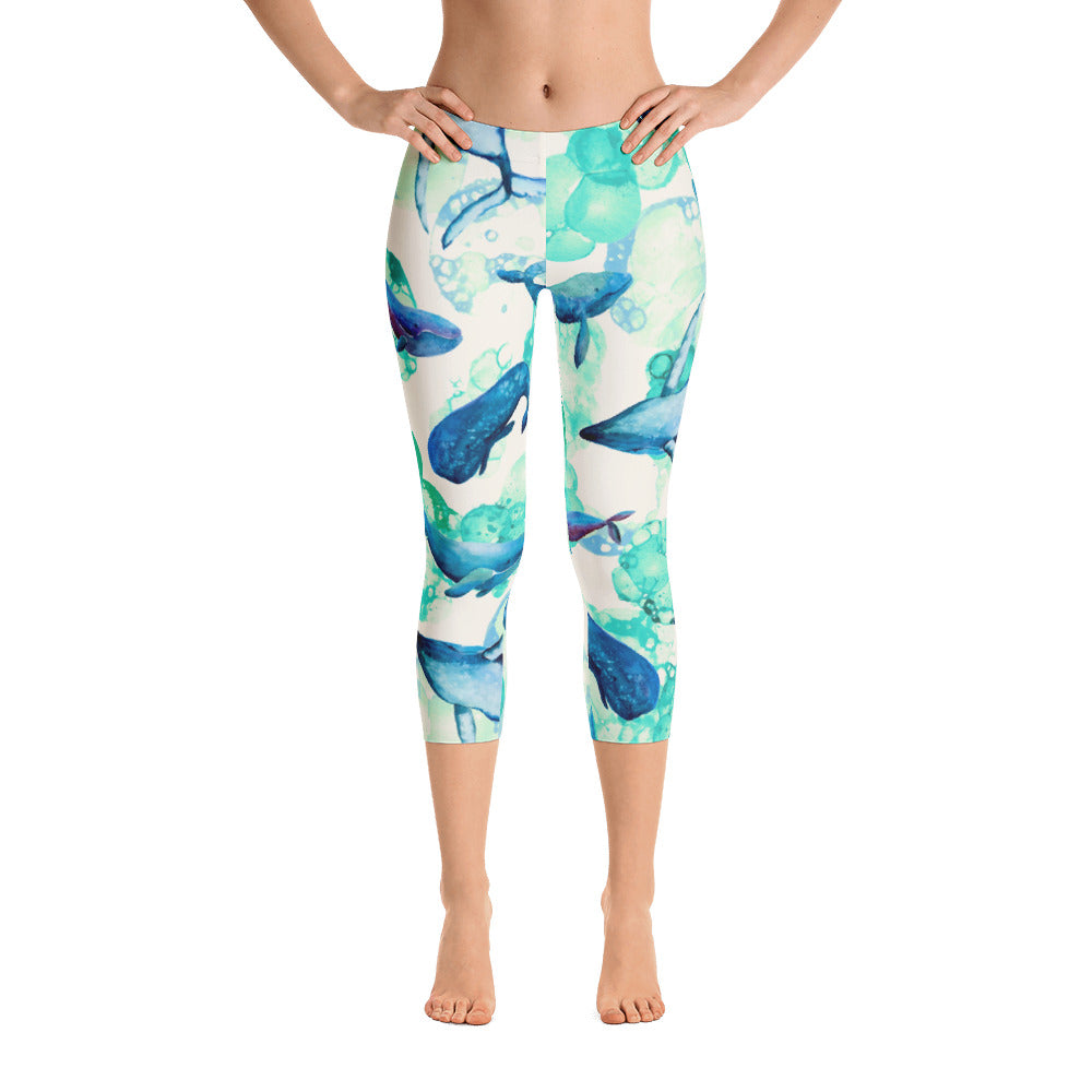 Oh Whale Capri Leggings