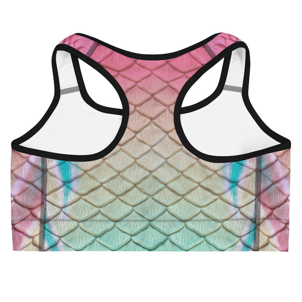 Turquoise Sunrise Sports Bra