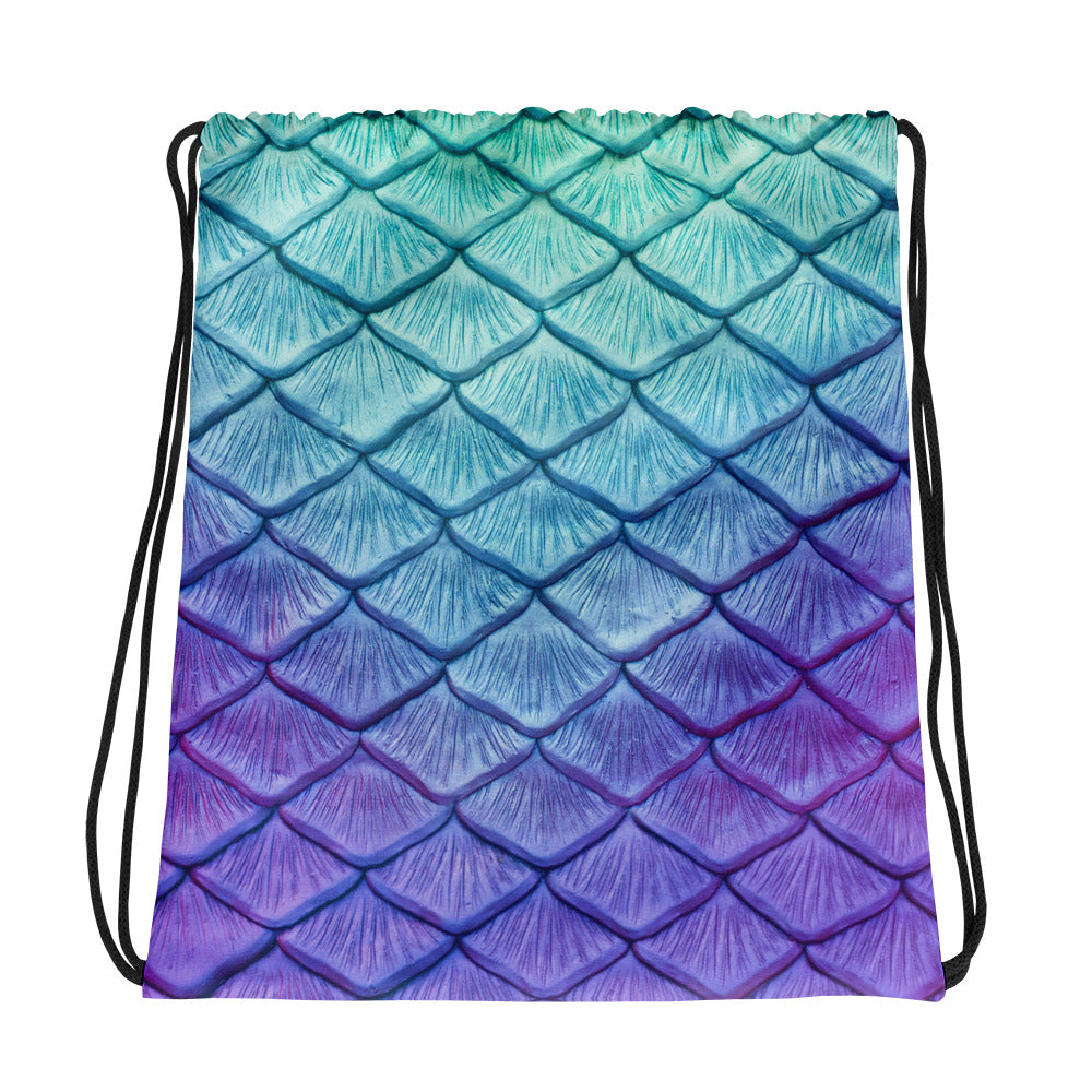 Island Iris Drawstring Bag