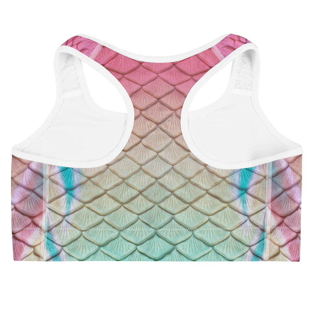 Turquoise Sunrise Sports Bra