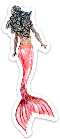 Mermaid Bra Top Stickers for Sale