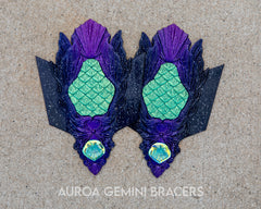 Aurora Borealis Silicone Arm Bracers