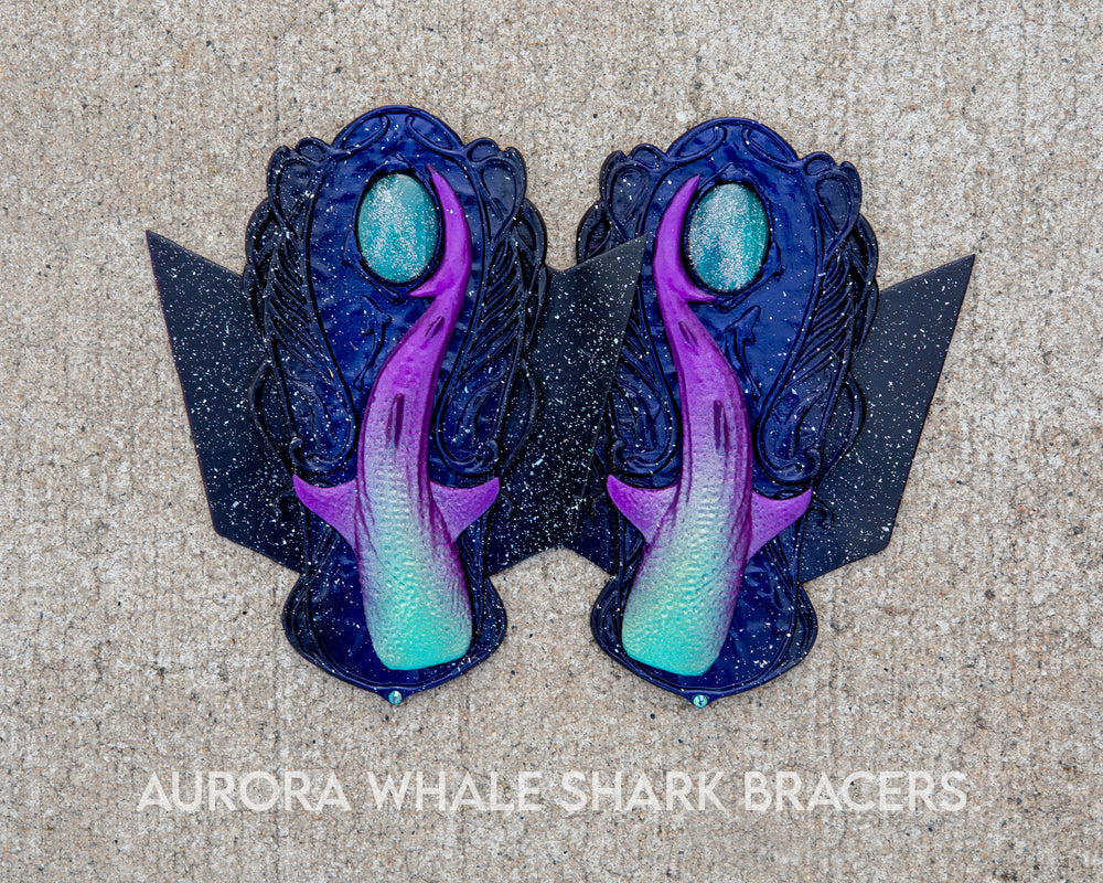 Aurora Borealis Silicone Arm Bracers