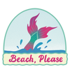 Beach Please Sticker