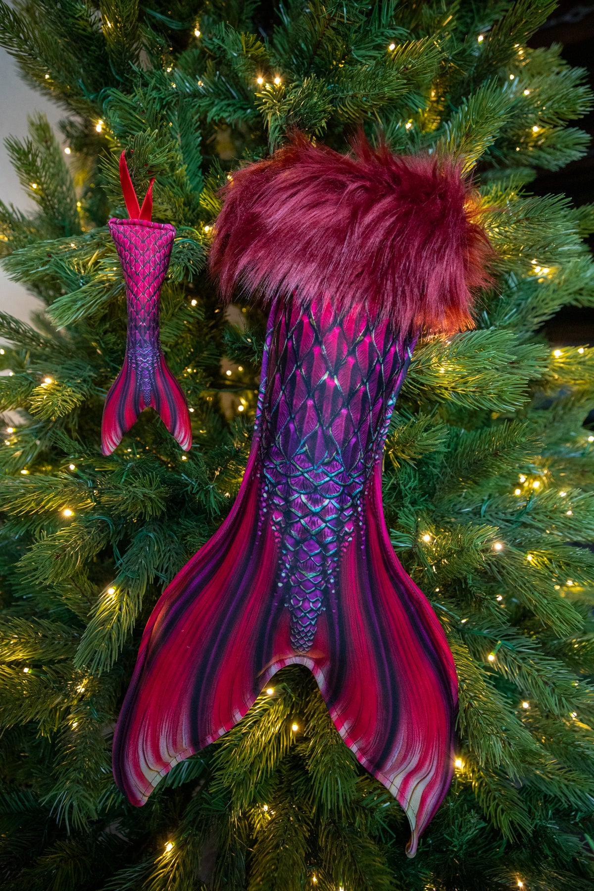 Dragonheart Christmas Stocking and Fabric Christmas Ornament
