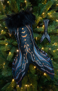 Eclipse Christmas Stocking and Fabric Christmas Ornament