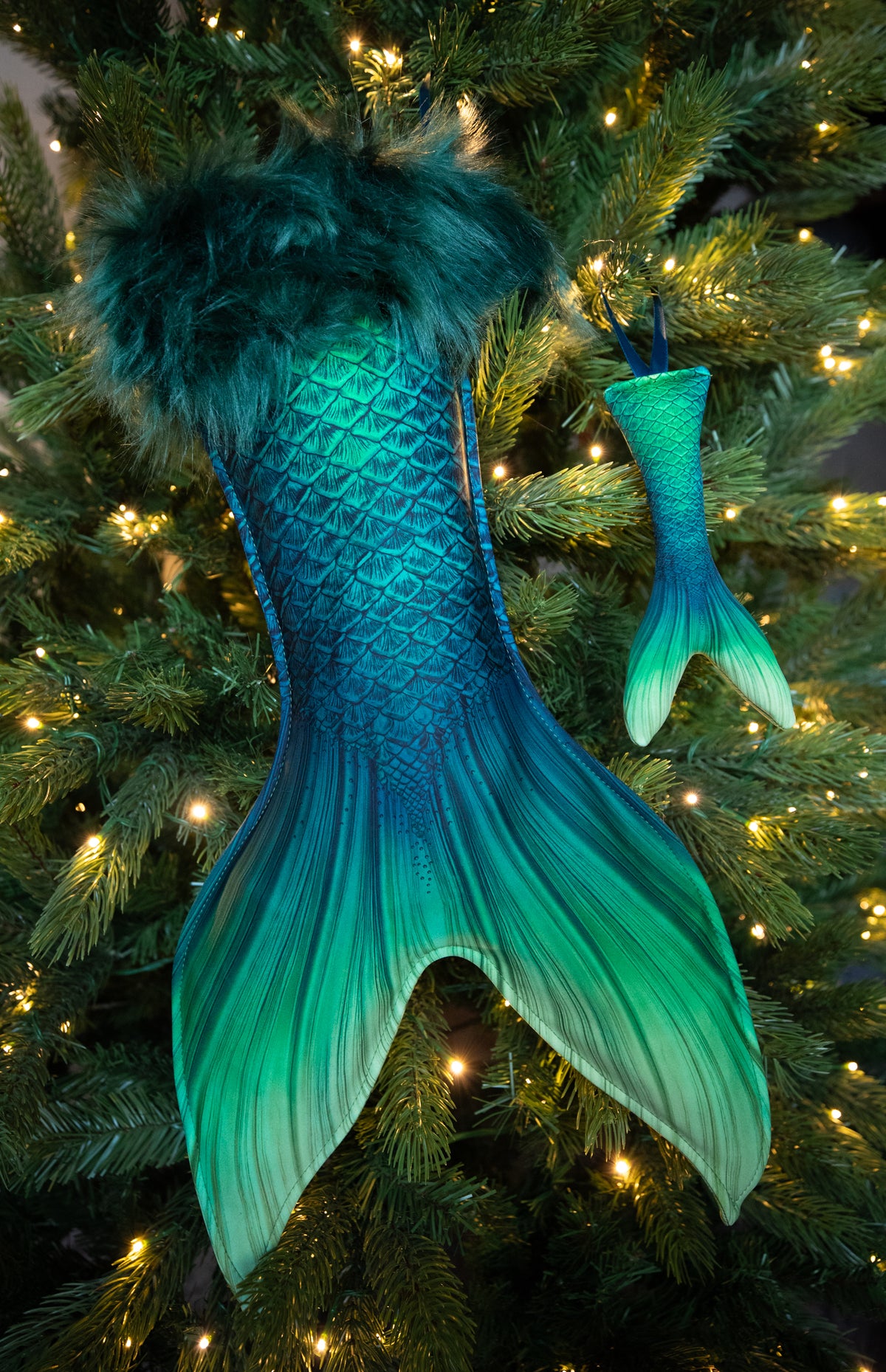 Fathom Christmas Stocking and Fabric Christmas Ornament