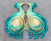 Seafoam & Gold Leafy Sea Dragon Silicone Top