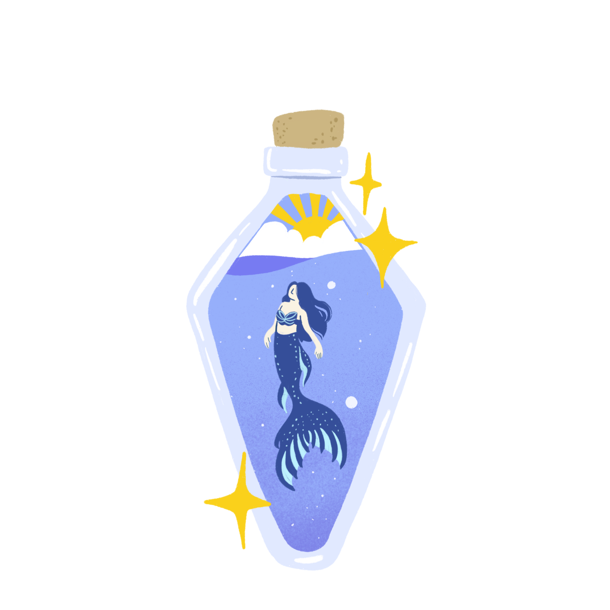 Mermaid Bottle Sticker