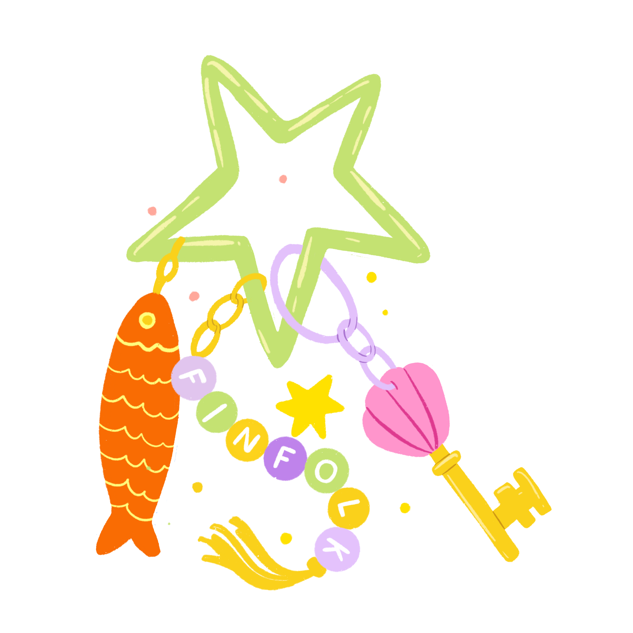 Mermaid Keys Sticker