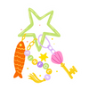 Mermaid Keys Sticker