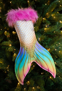 Pegasus Christmas Stocking, Pink fur
