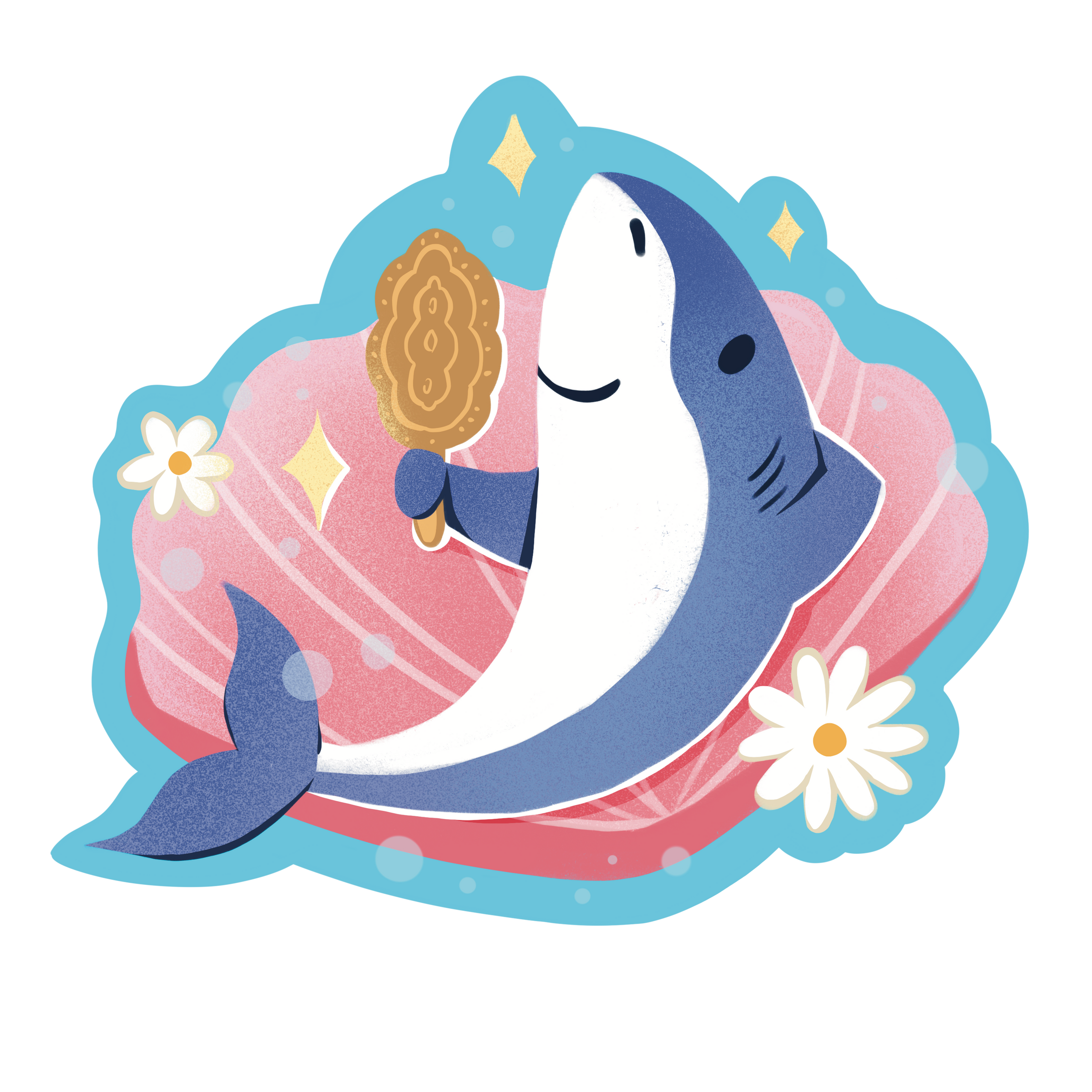 Pretty Shark Sticker