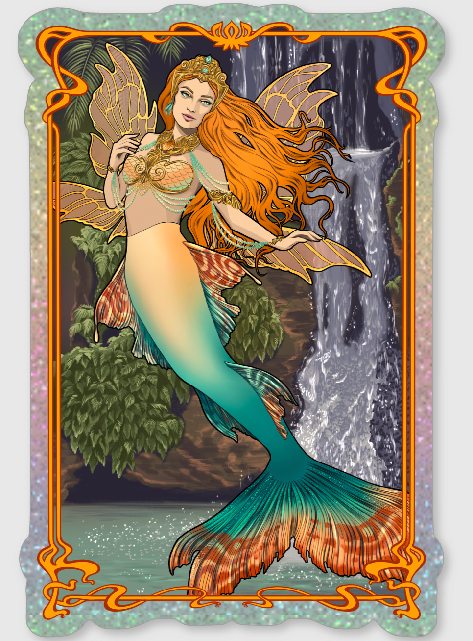 Clementine Finbella Fairy Mermaid Sticker