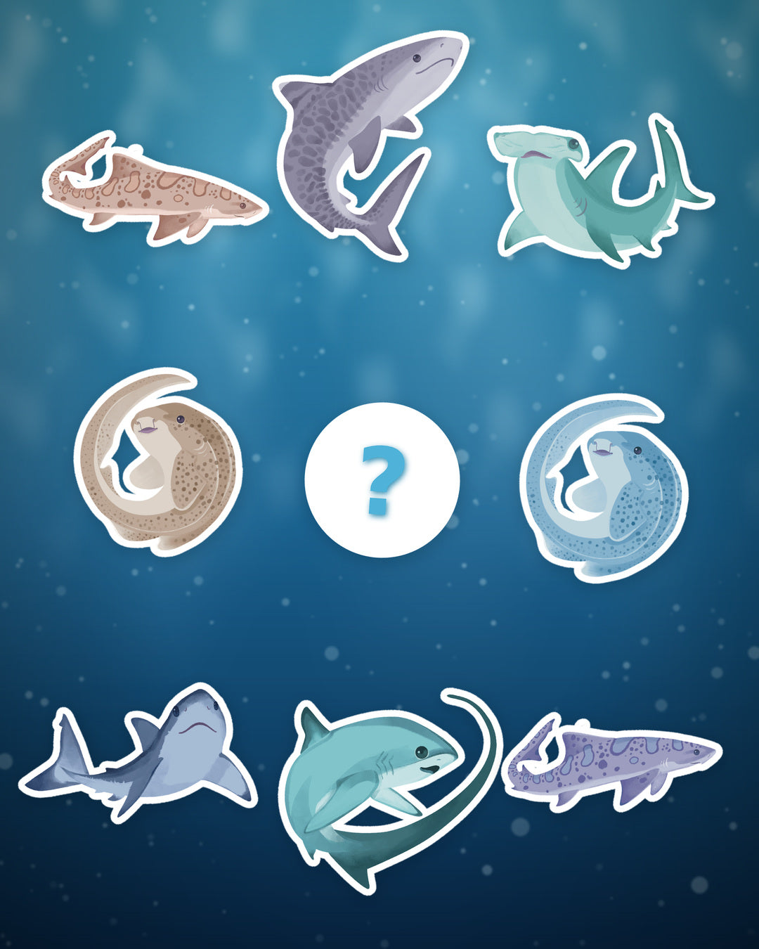 Shark Summer Sticker Full Pack