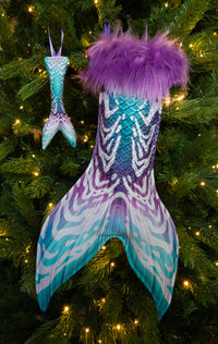 Starlight Christmas Stocking and Fabric Christmas Ornament
