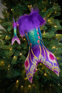 Unseelie Court Christmas Stocking and Fabric Christmas Ornament