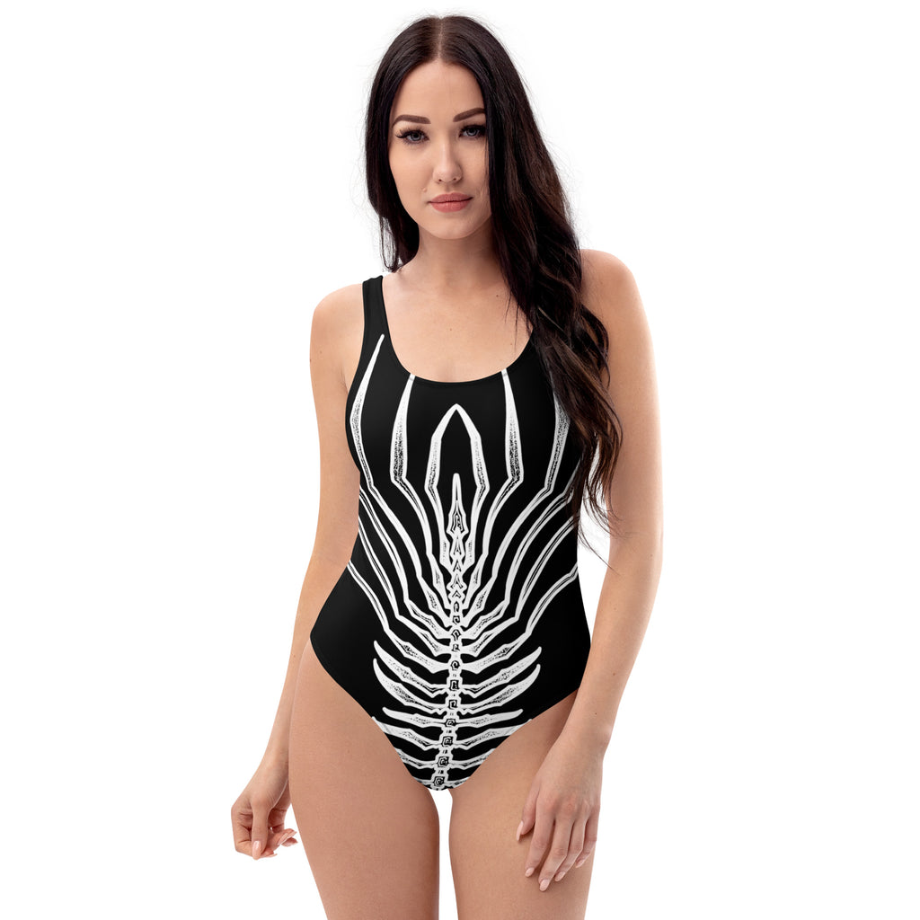 Dead Men Tell No Tails Fluke One-Piece Swimsuit