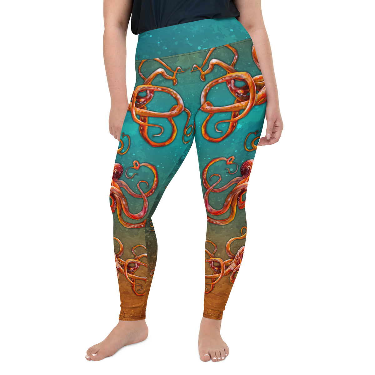 Curious Kraken Plus Size Leggings