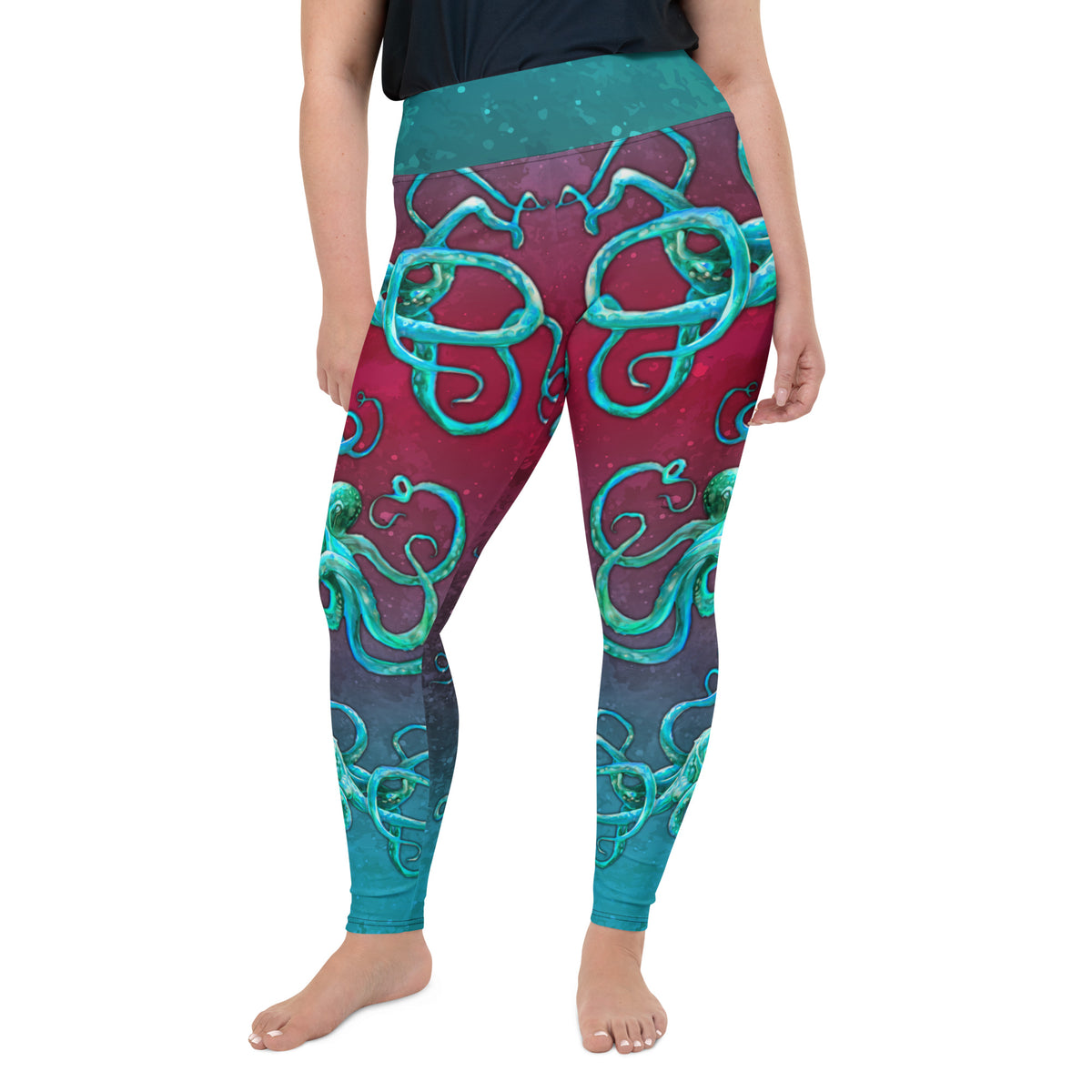 Cosmic Kraken Plus Size Leggings