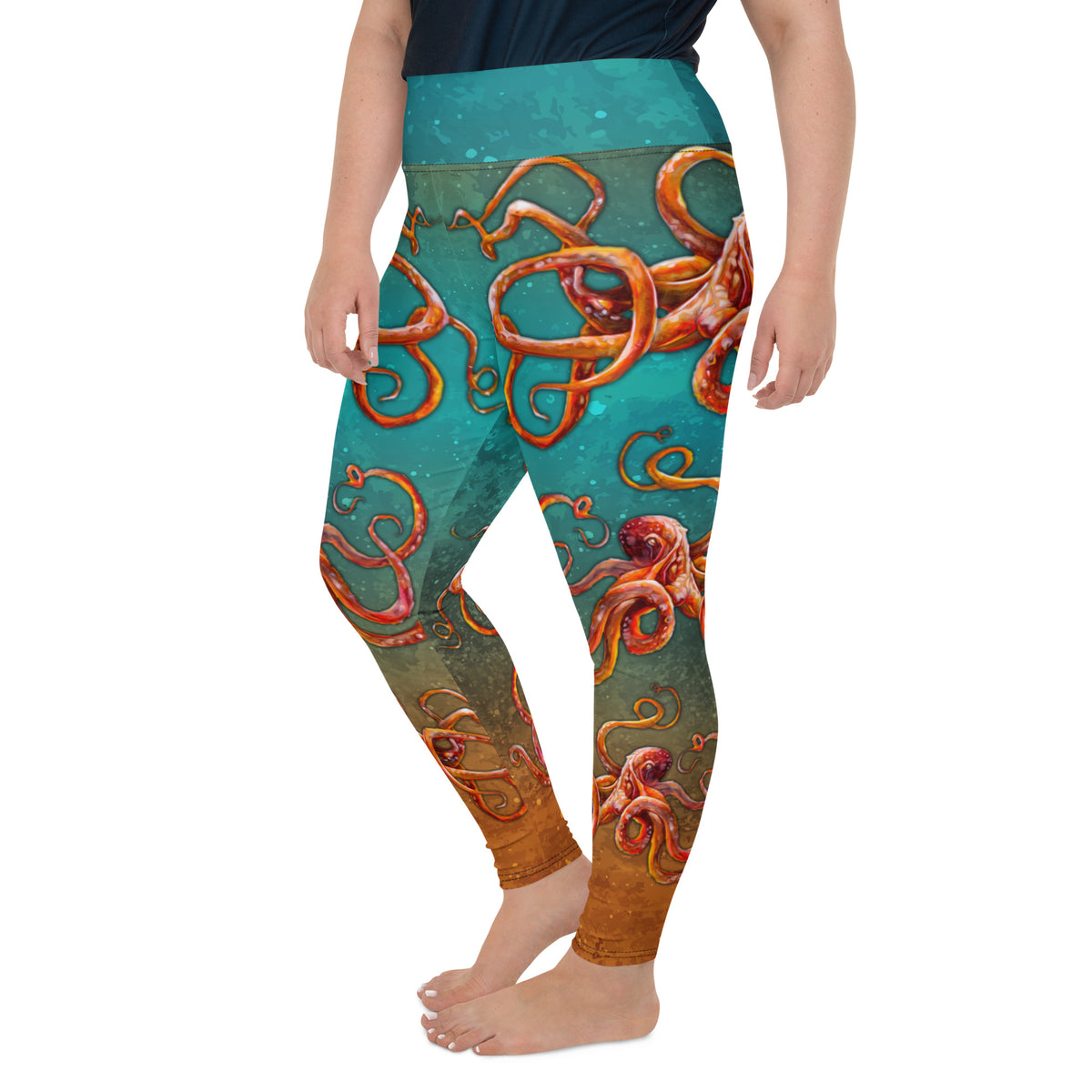 Curious Kraken Plus Size Leggings
