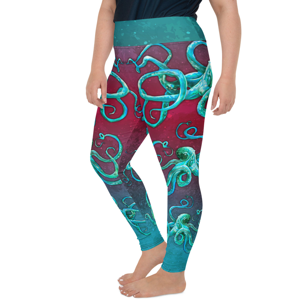 Cosmic Kraken Plus Size Leggings