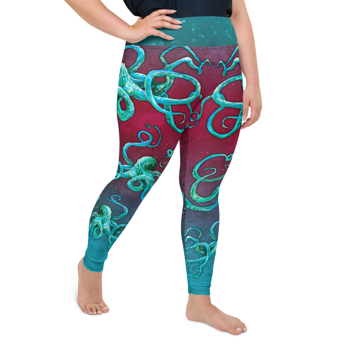 Cosmic Kraken Plus Size Leggings
