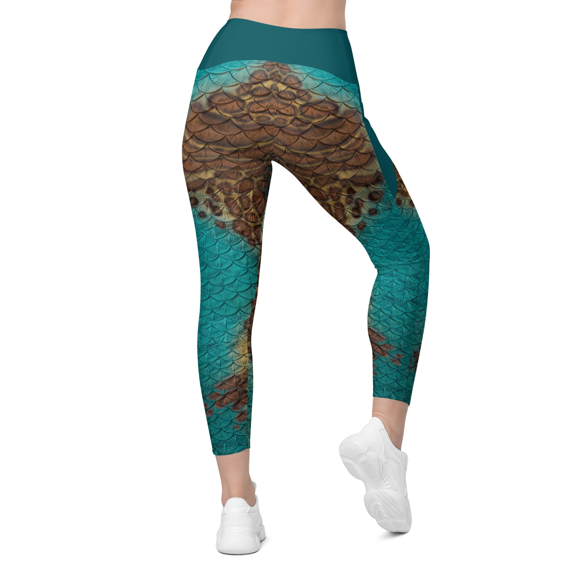 Mirage Cross Waist Leggings with Pockets