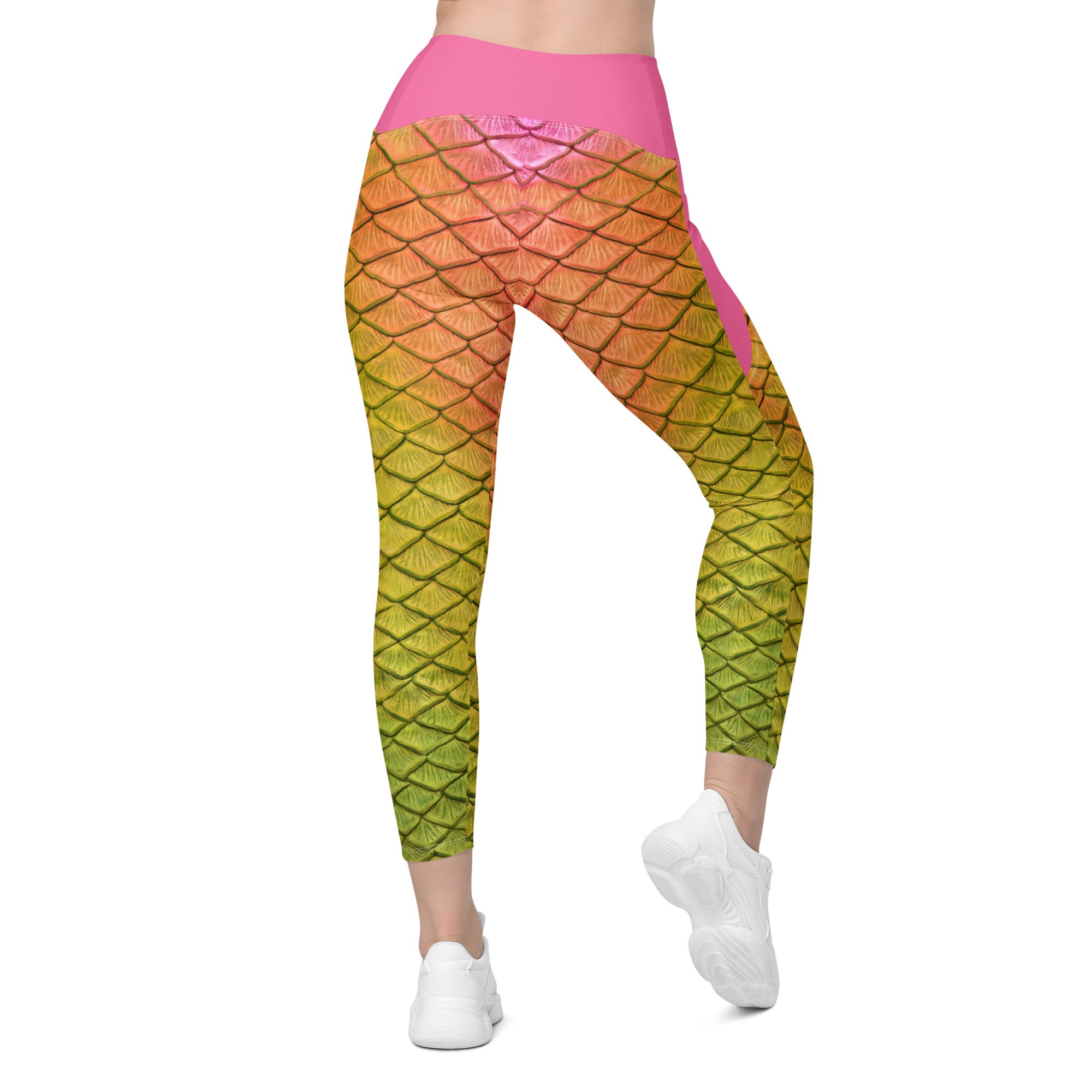 Lilikoi Cross Waist Leggings with Pockets