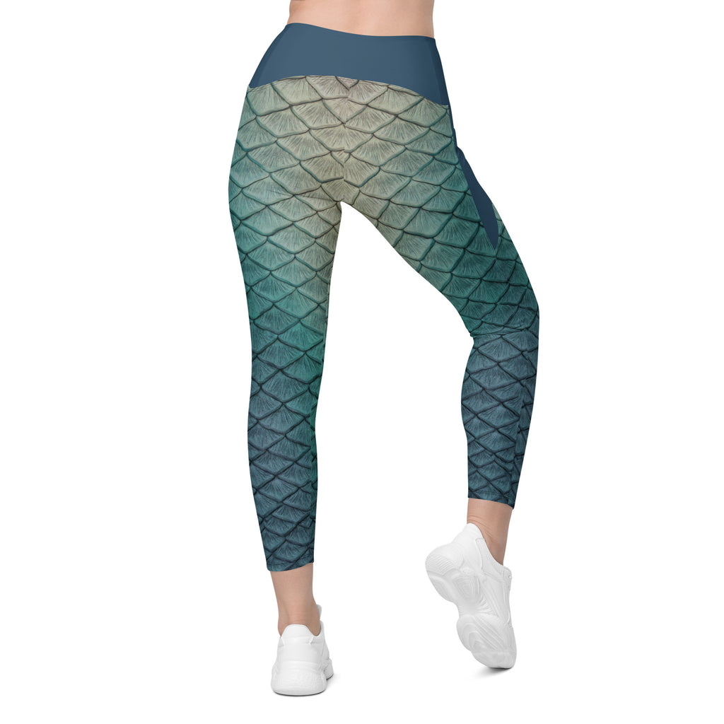 Shipwreck Siren cross waist leggings with pockets