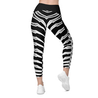 Dead Men Tell No Tails Cross Waist Leggings with Pockets