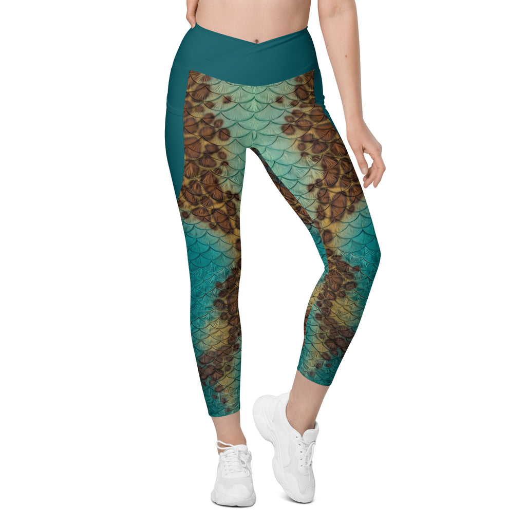 Mirage Cross waist leggings with pockets