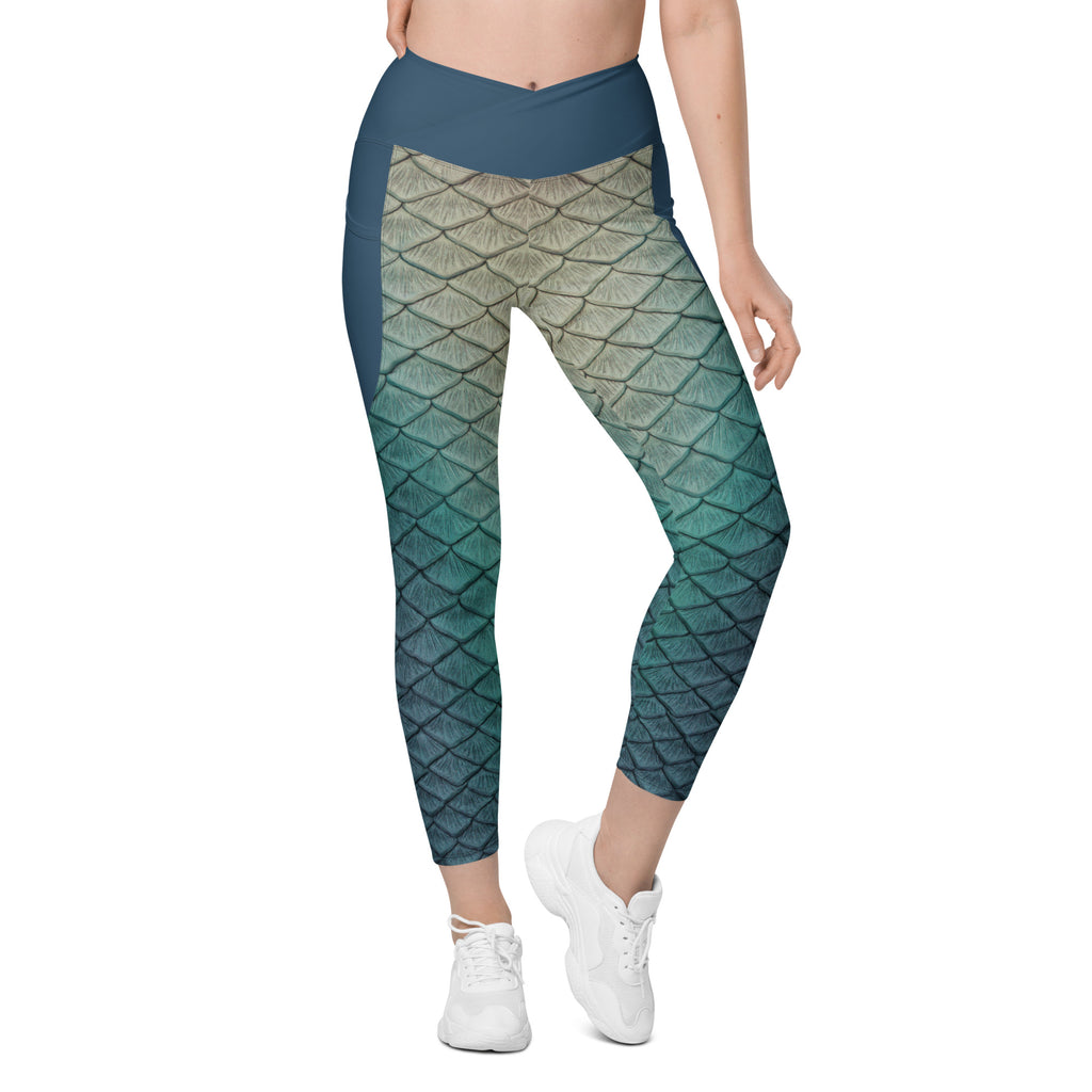 Shipwreck Siren cross waist leggings with pockets