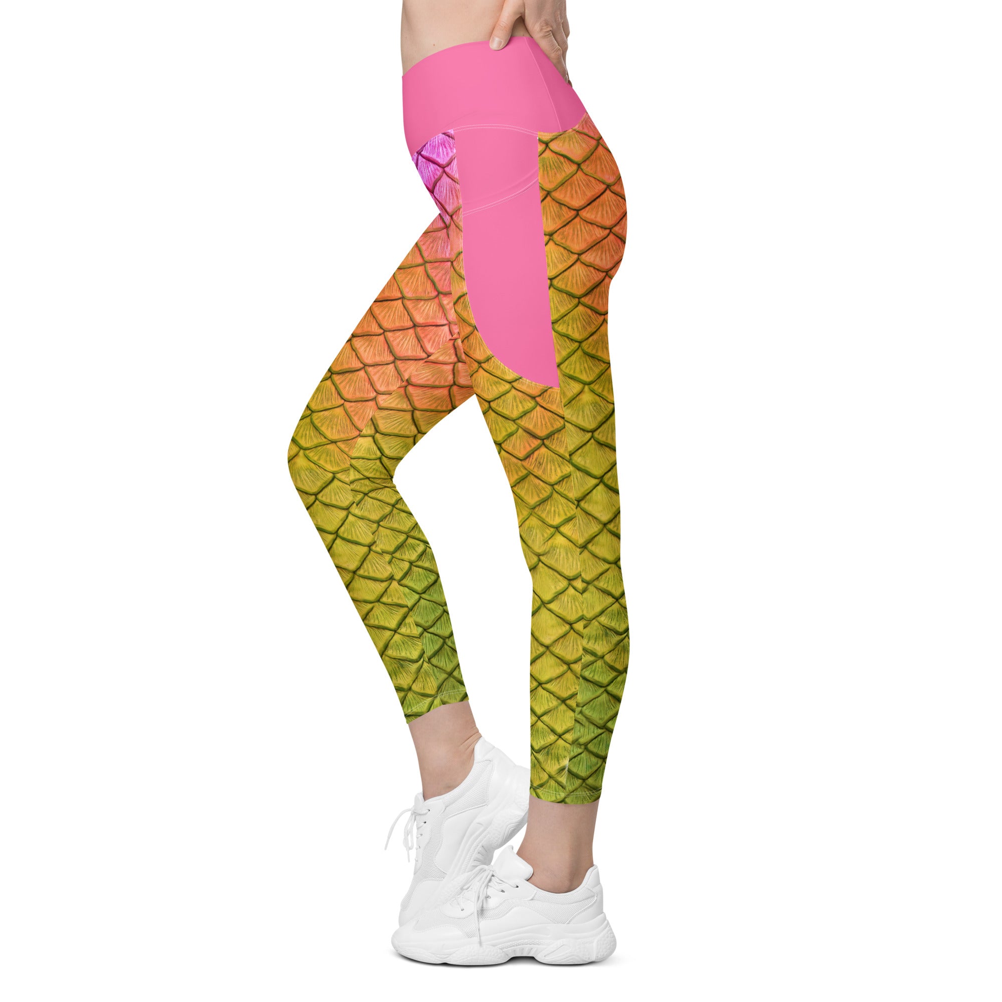 Lilikoi Cross Waist Leggings with Pockets