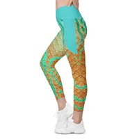 Oasis Cross Waist Leggings with Pockets
